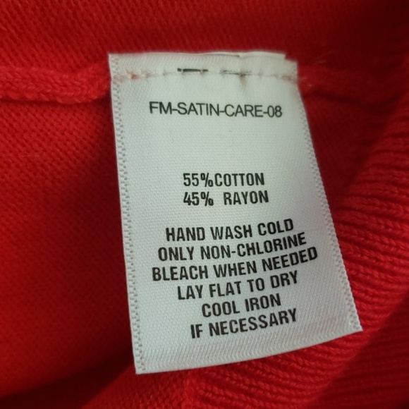 Women's Red Ruffled Cardigan - Picture 6 of 6